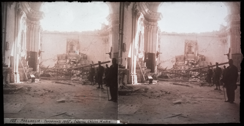 122 - Parghelia - Terremoti 1905 - Interno Chiesa Madre