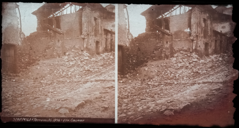 Sinopoli - Terremoti 1894 - Via Cavour