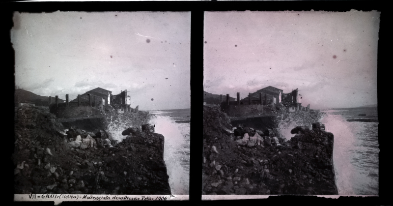 VII - Galati (Sicilia) - Mareggiata disastrosa - Febbr 1906