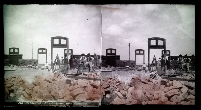 128 - Parghelia - Ricostruzione della stazione - Terremoti 1905