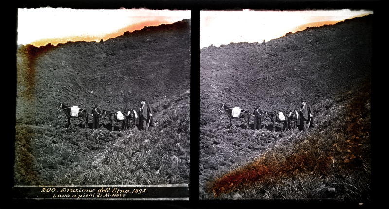 200 - Eruzione dell'Etna 1892 - Lava a piedi di M.Nero