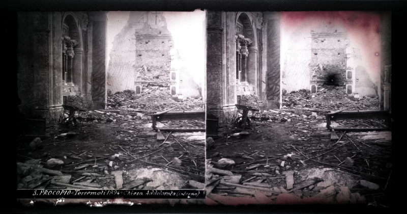 S.Procopio - Terremoti 1894 - Chiesa Addolorata (interno)