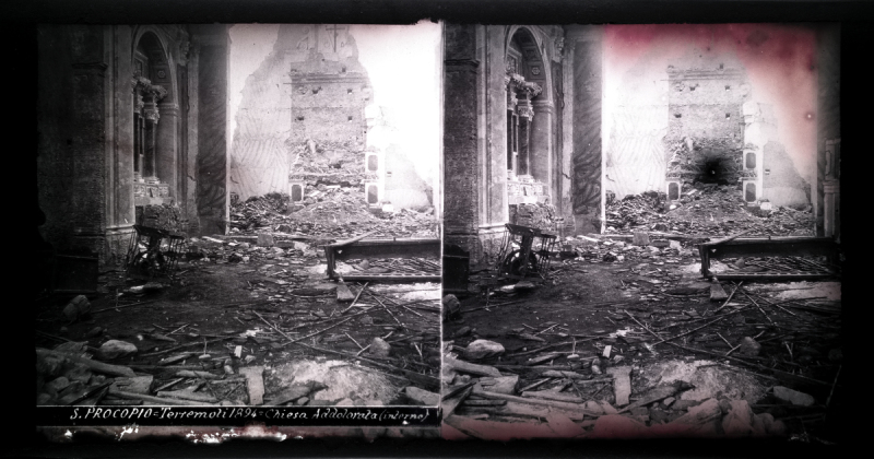 S.Procopio - Terremoti 1894 - Chiesa Addolorata (interno)