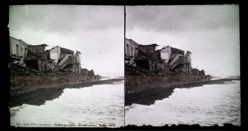 VI - Galati (Sicilia) - Mareggiata disastrosa - Febbr 1906