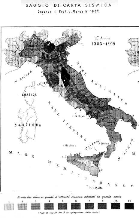 Mappa dal 1303 al 1499
