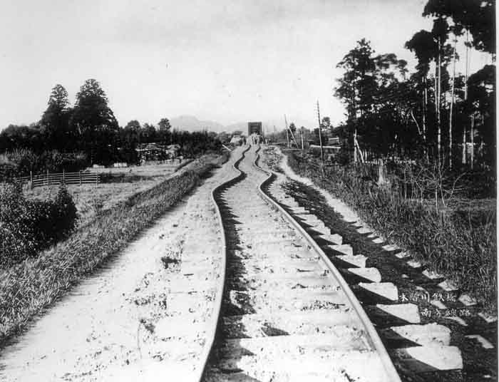 Twisted railway line